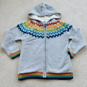 Kite Jurassic Sherpa Rainbow sweater jacket